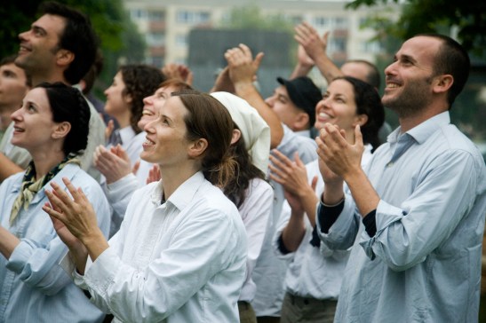 Yael Bartana, Mur i Wieża, 2009, RED transferred to HD, Color/ Sound, duration 15 min. Courtesy Annet Gelink Gallery, Amsterdam and Sommer Contemporary, Tel Aviv