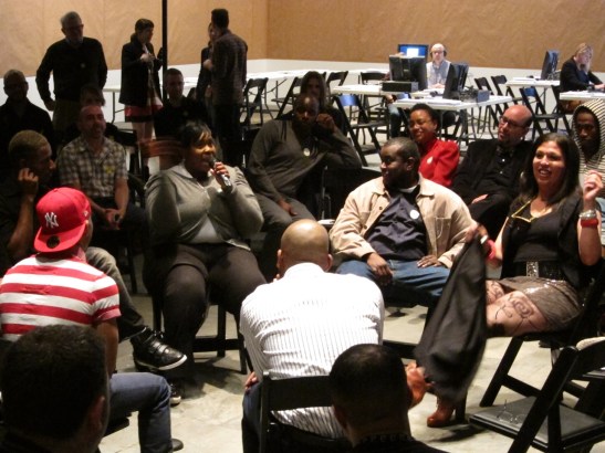 Ultra-red, Five Protocols for the Sound of Freedom, with members of the House|Ballroom community, Whitney Biennial 2012. Image courtesy of Bryony McIntyre