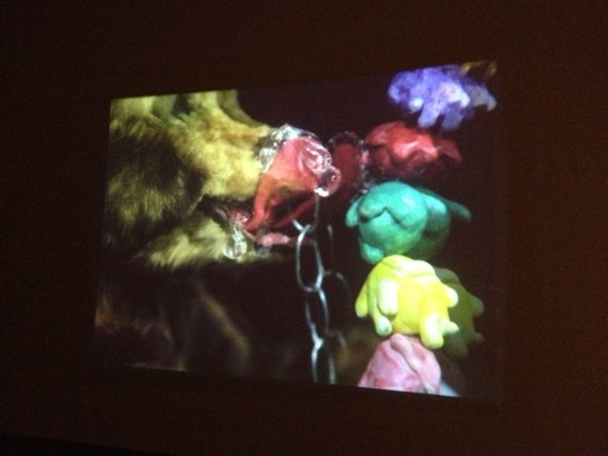 Nathalie Djurberg & Hans Berg, 2013Installation view, Zach Feuer Gallery