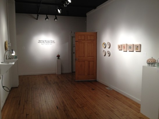 Spring Group Show Featuring Angela Burson at Leedy-Voulkos Art Center, Kansas City, MO. Installation view. Image courtesy of Erin Dziedzic