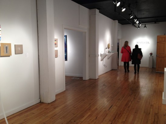 Spring Group Show Featuring Angela Burson at Leedy-Voulkos Art Center, Kansas City, MO. Installation view. Image courtesy of Erin Dziedzic