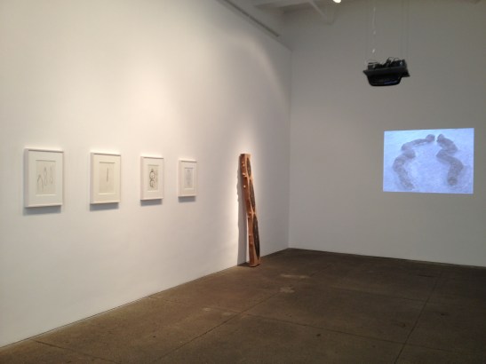 Ana Mendieta: Late Works 1981-85, installation view at Galerie Lelong, NY. Image courtesy of Erin Dziedzic