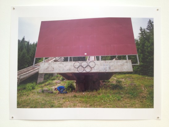 Credit: Jon Pack & Gary Hustwit: The Olympic City, 2013, Atlanta Contemporary Art Center, Atlanta, GA, installation view. Image courtesy of Shantay Robinson