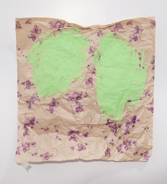 Amanda Friedman and Laura Hunt, THE ALFRED JENSEN PAINTING AT BELLEVUE HOSPITAL, Spare Room Projects, Brooklyn, NY. Installation view. Image courtesy of Jackie Klempay