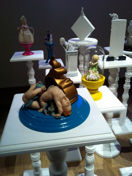 Gülsün Karamustafa, A PROMISED EXHIBITION installation view, 2013–2014, SALT Beyoğlu and SALT Galata, İstanbul Türkiye. Image courtesy of Greg Eltringham.