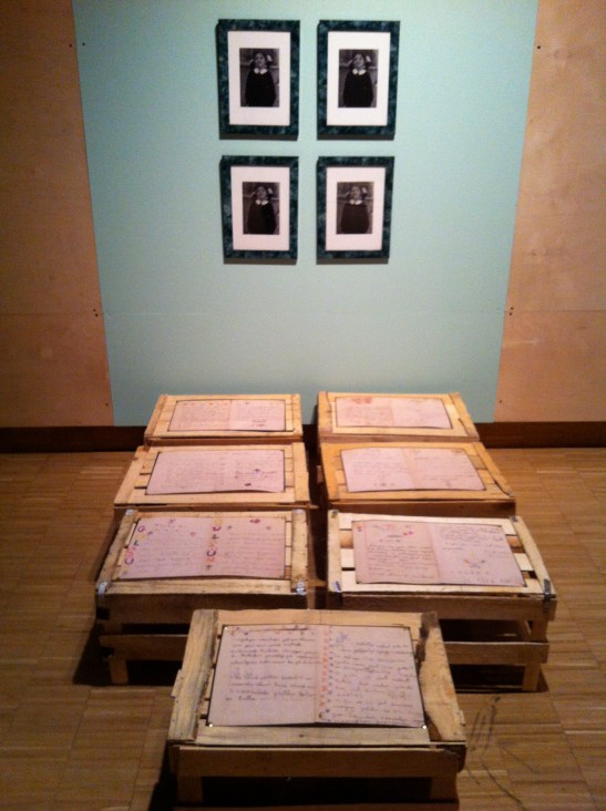 Gülsün Karamustafa, A PROMISED EXHIBITION installation view, 2013–2014, SALT Beyoğlu and SALT Galata, İstanbul Türkiye. Image courtesy of Greg Eltringham.