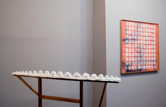 AS A SHADOW SMILES: FRANK HAINES, CHRISTOPHER GARRETT, REUBEN LORCH-MILLER, ROBBIE MCDONALD,Installation view, Jackie Klempay Gallery, Brooklyn, NY, 2013.