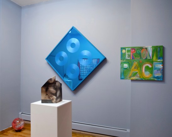AS A SHADOW SMILES: FRANK HAINES, CHRISTOPHER GARRETT, REUBEN LORCH-MILLER, ROBBIE MCDONALD,Installation view, Jackie Klempay Gallery, Brooklyn, NY, 2013.