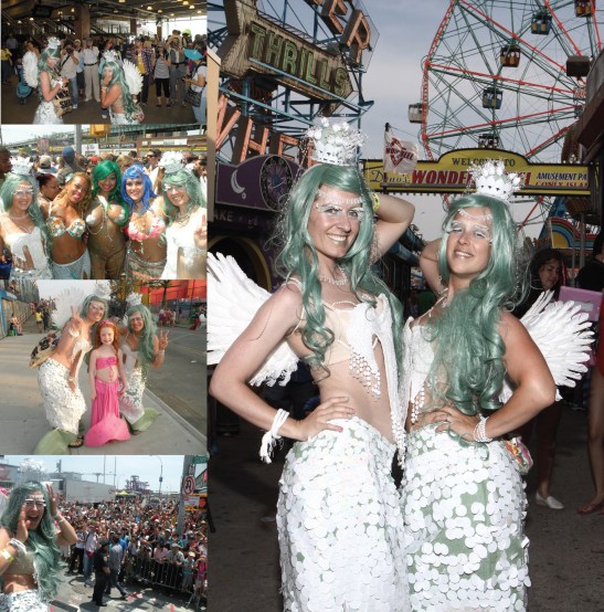 Megan Mantia and Leone Reeves, The Mermaid Parade, Coney Island, New York, 2013