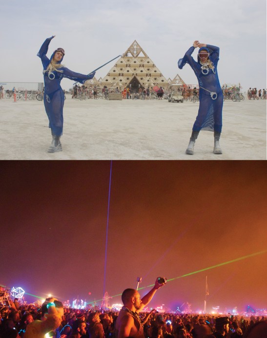 Megan Mantia and Leone Reeves, Burning Man, Black Rock Desert, Nevada, 2013